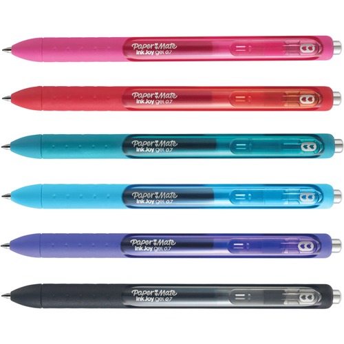 Pen, PM Inkjet, Gel, 0.76 Carat, Fine, Assorted 6/PK