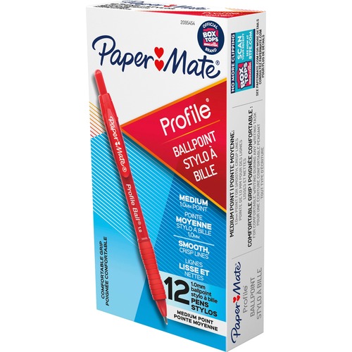 Pen, Profile, Permanent Marker, 1.0 Millimeter, Red 12/DZ