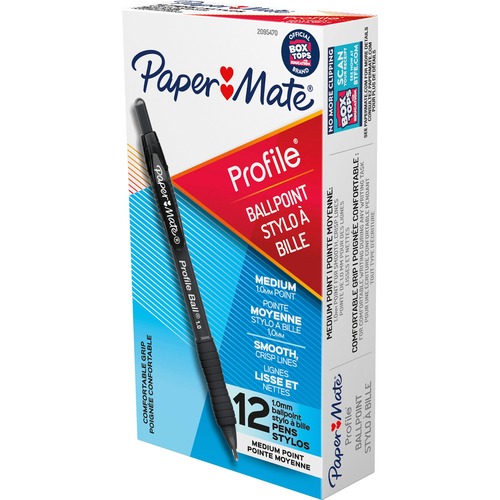 Pen, Profile, Permanent Marker, 1.0 Millimeter, Black 12/DZ