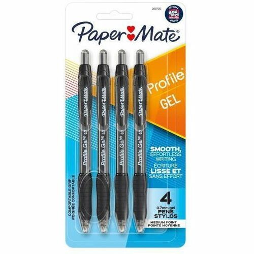 Pen, Gel, Profile, 0.7 mm, Black 2/PK