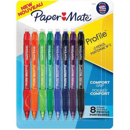 Pencil, Mech, .7 Millimeter, Assorted 8/PK