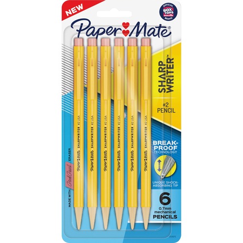 Pencil, Mechanical, Sharp Writer, .7 Millimeter 6/PK