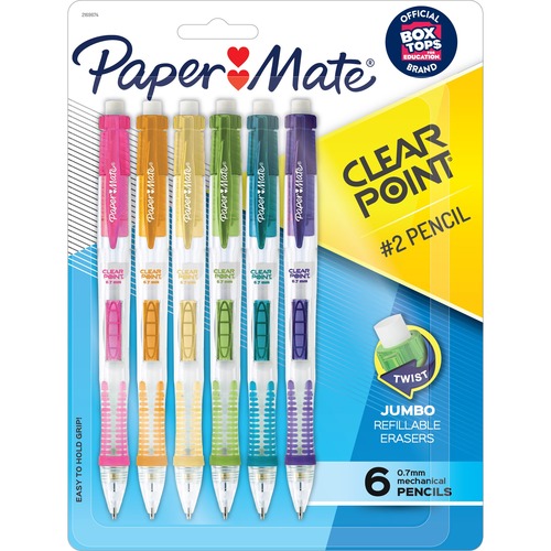 Pencil, Mechanical, Clear Point, .7 Millimeter 6/PK