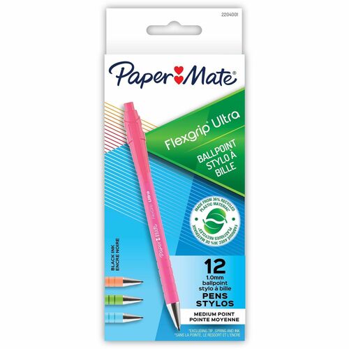 Pen, Flexgrip Ultra, Assorted, Dozen 12/DZ