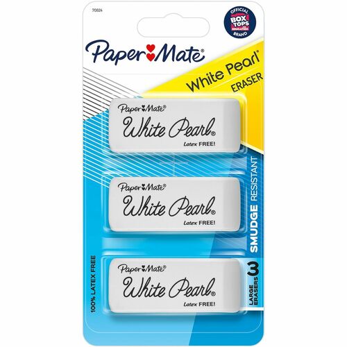 Eraser, White Pearl 3/PK