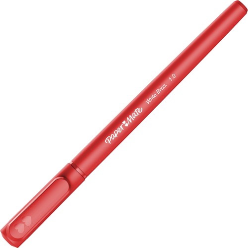 Pen, Writebros, Stick, Medium, Red 12/DZ