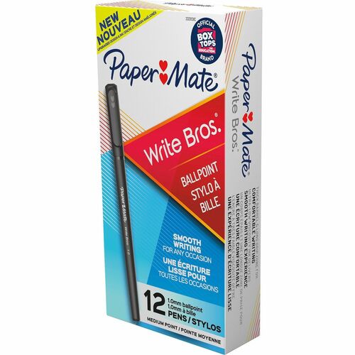 Pen, Writebros, Stick, Medium, Black 12/DZ