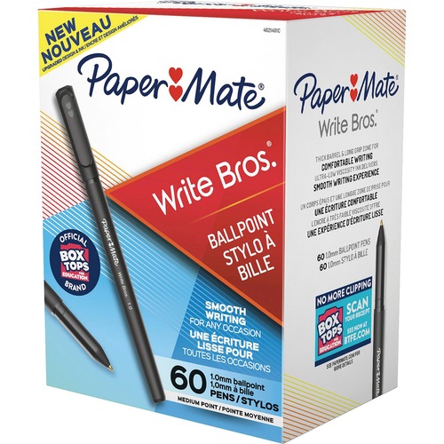 Pen, Write Bros, Medium, Black 60/BX