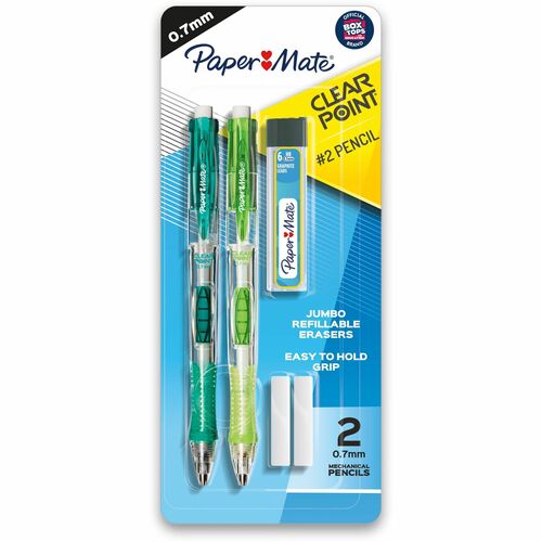 Pencil, Set, Clear Point, 0.7 2/PK