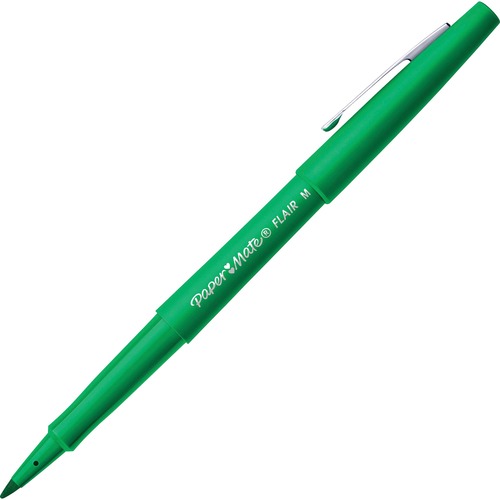 Pen, Marker, Flair, Medium, Green 12/DZ