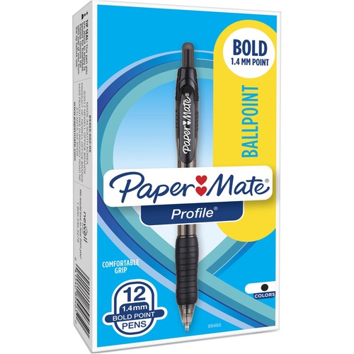 Pen, Profile, Retract, 1.4 mm, Black 12/DZ