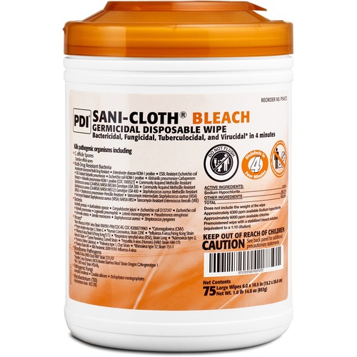 Wipe, Bleach, Sani-Cloth 12/CT