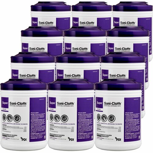 Wipe, Super Sani-Cloth, Large 12/CT