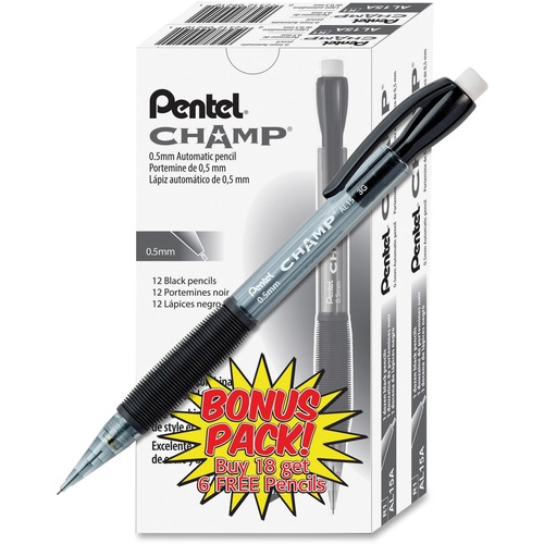 Pencil, Champ, 0.5 Millimeter, Black 24/PK