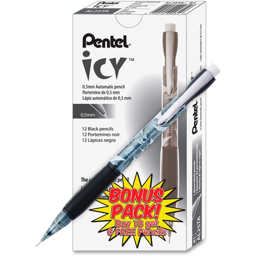 Pencil, Mechanical, Icy, 0.5, Gray 24/PK