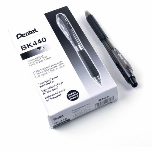 Pen, Wow!, Ballpoint, Right, Medium, Black 12/DZ