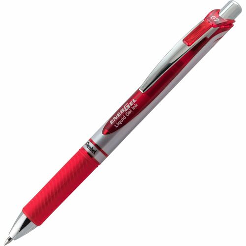 Pen, Gel, Retractable, Multi Tip, 0.7 Millimeter, Red