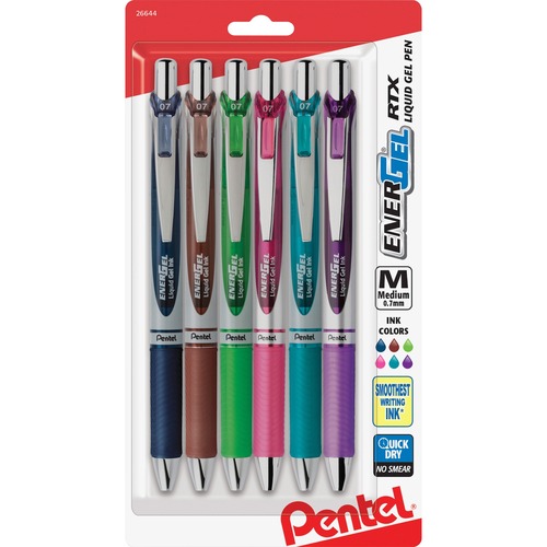 Pen, EnerGel RTX, XFN, Ast 6/PK