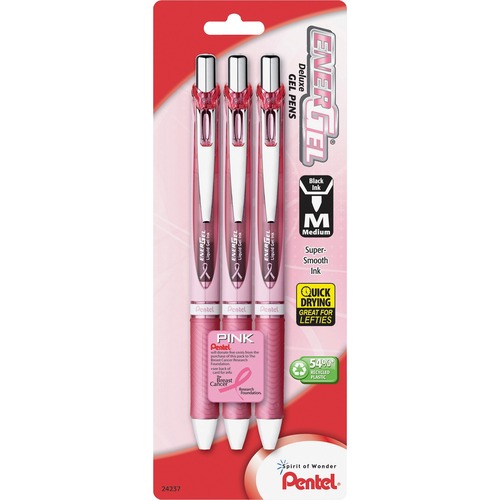 Pen, Gel, Rtx, 0.7 Millimeter, Bca, Black 3/PK