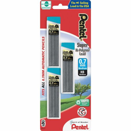 Refill, Lead, 0.7 Millimeter, HB 3/PK