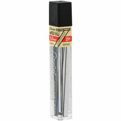 Lead, 0.5 Millimeter, 2H, Black 12/TB
