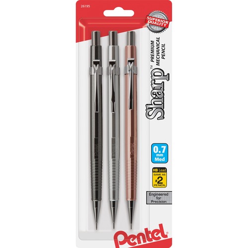 Pencil, Mech, 0.7 Millimeter, Assorted 144/PK