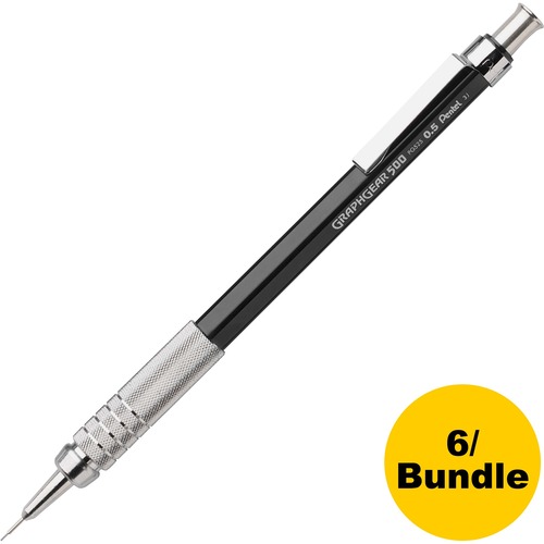 Pencil, Graphite 0.5 Millimeter, Black 6/BD