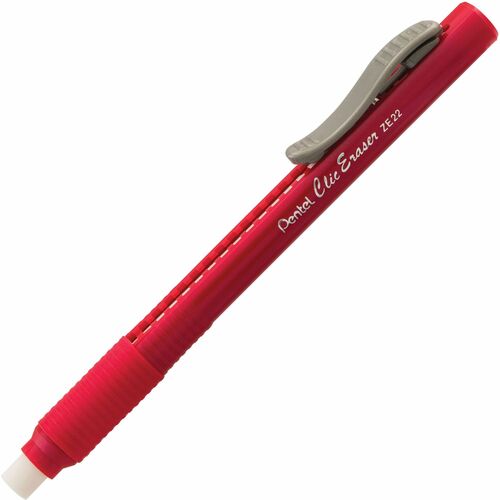 Eraser, Click, With Grip, Red