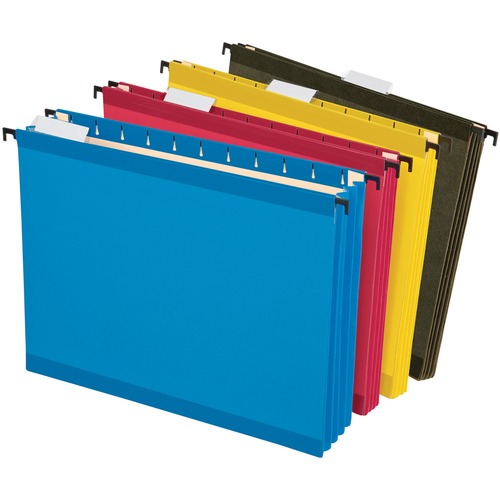 Folder, Hang, Xtracap, Letter, Assorted 4/PK