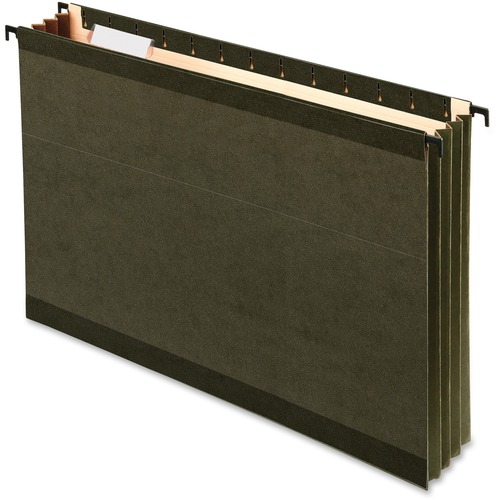 Folder, Hang, Xtracap, Legal, Green 4/PK