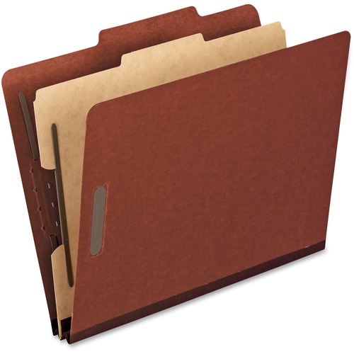 Folder, Class F, Letter, 1 Divider, Red 10/BX