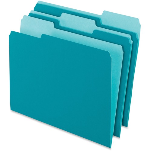 Folder, Letter, 1/3 Tab, Tea 100/BX
