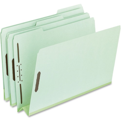 Folder, Exp 3", Fastener, Letter, Green 25/BX