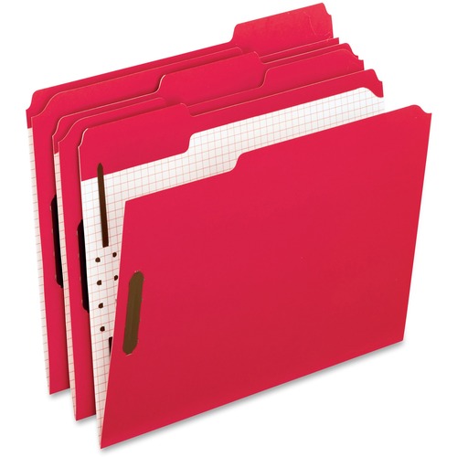 Folder, File, Fastener, Letter, Red 50/BX