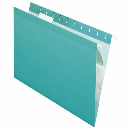 Folder, Hang, Letter, 1/5, Aqua 25/BX