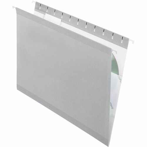 Folder, Hang, Letter, 1/5, Gray 25/BX
