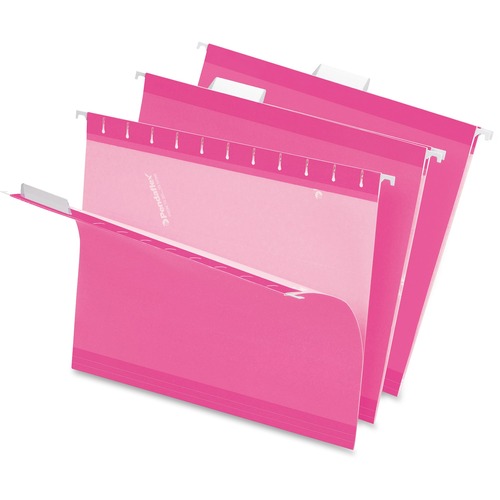Folder, Hanging, Letter, 1/5, Pink 25/BX