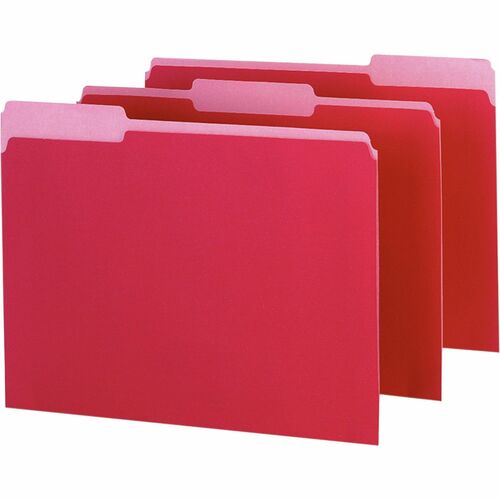 Folder, Interior, Letter, Red 100/BX