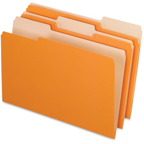 Folder, Interior, Legal, 1/3, Orange 100/BX