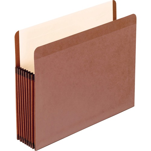 File, Expanding, Pocket, 7", Letter, Red Folder 5/BX