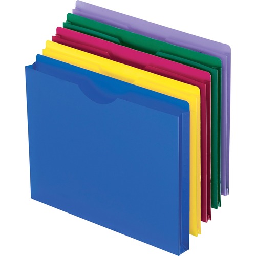 Jacket, Poly, File, Ast 10/PK