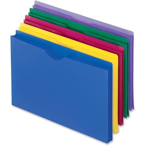 File Jacket Poly 1" Legal 5/PK
