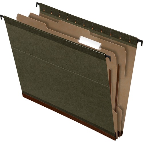 Folder, Hanging, Reinforced, Letter, 2 Divider 10/BX
