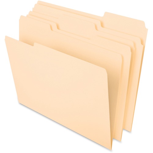 Folder, Letter, 11 Point, Manilla, 1/3, Single 100/BX