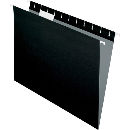 Folder, Hang, Letter, 1/5, 25B, Black 25/BX