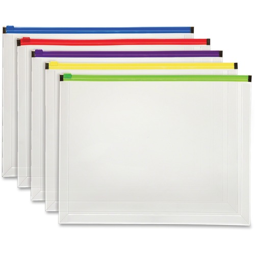 Envelope, Poly Zip Envelope, Ast 5/PK
