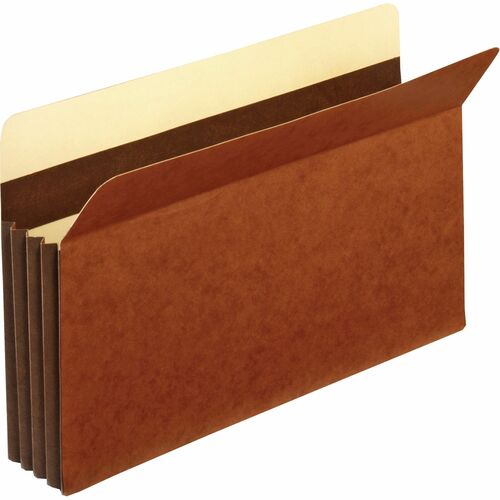 Pocket File 3.5" Expandable Legal Brown 25/BX
