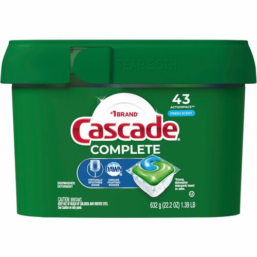 Detergent, Cascade, Complete, 43 Apac 43/PK