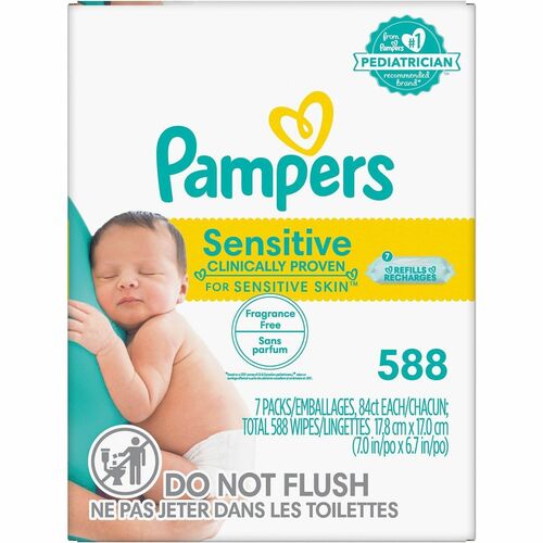 Wipe, Pamp Baby, Sensitive, 7x 84, Refill 588/BX