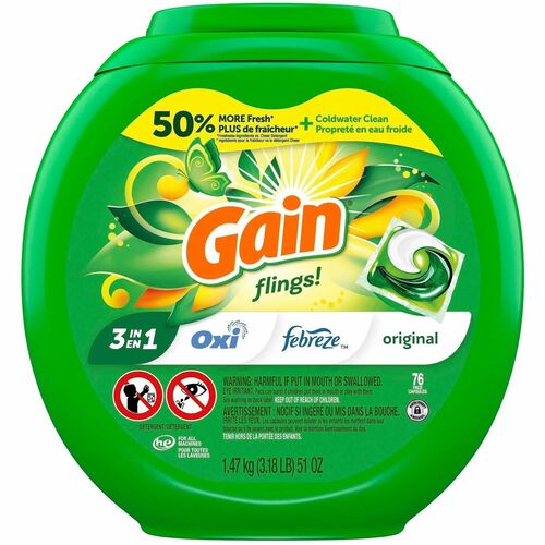 Detergent, Gain, Oxi, Febreze 76/PK